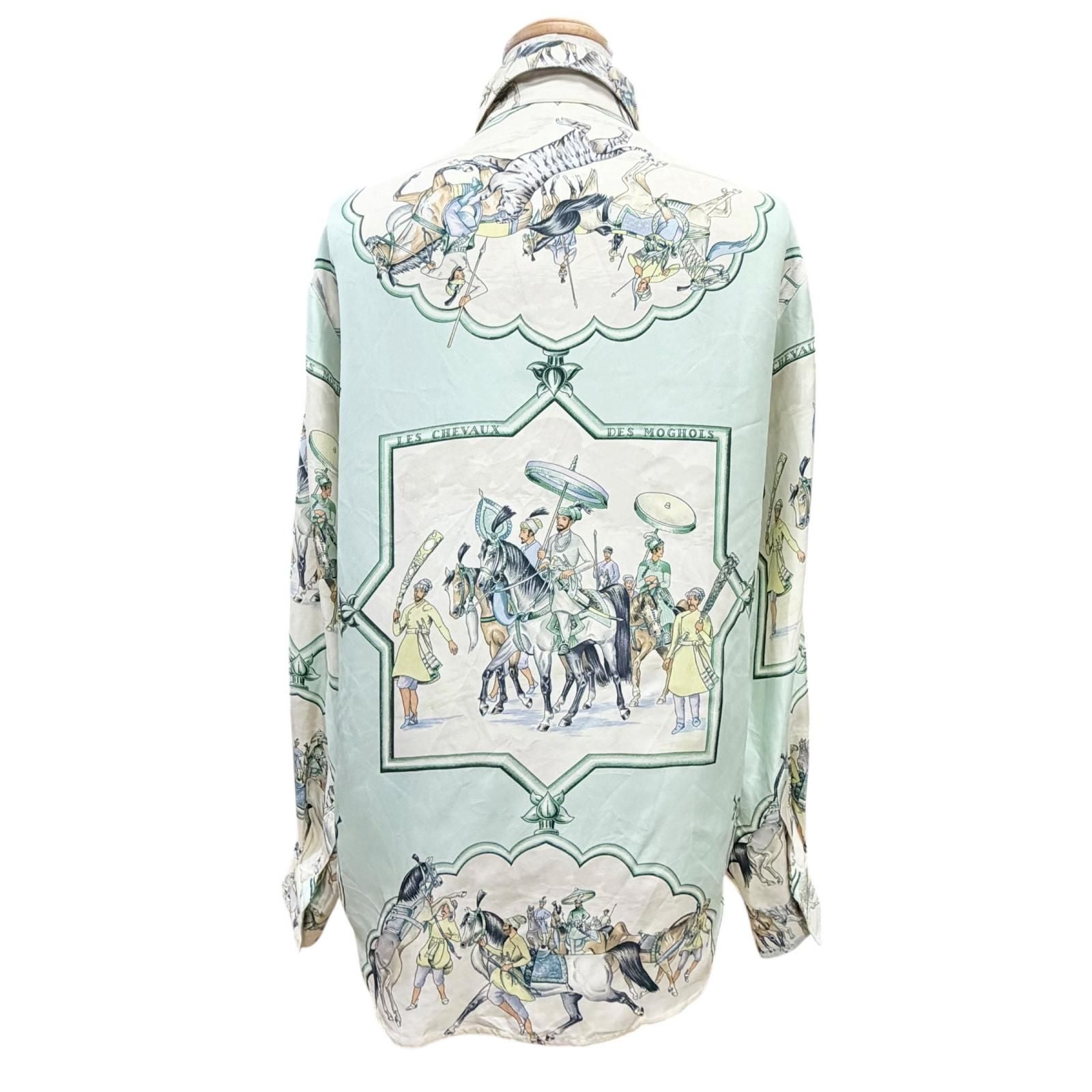 Hermes les Chevaux Des Mogols Mughal Dynasty Horse Silk 100% Martin Margiela — view 4