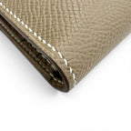 Hermes Bearn Souffle Veau Epsom Etoupe Gold Bifold Wallet — view 8