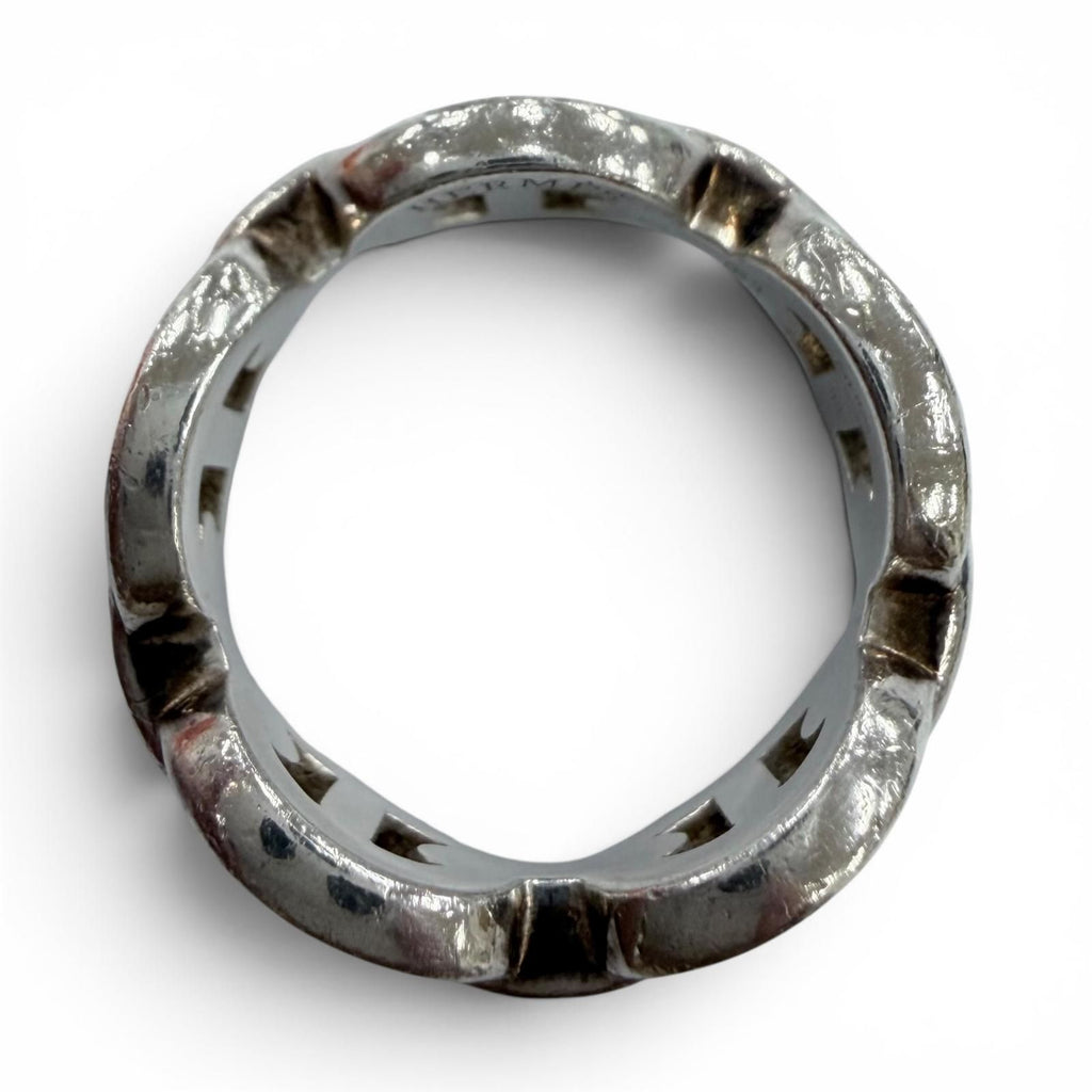Hermes Enchainee PM Chaine D'ancre Ring Silver — view 5