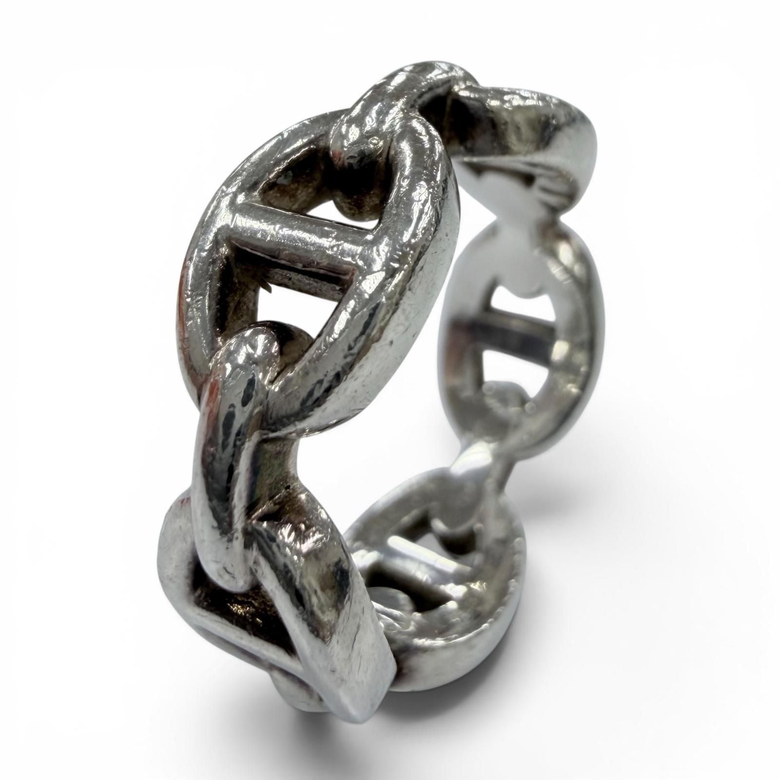 Hermes Enchainee PM Chaine D'ancre Ring Silver — view 4