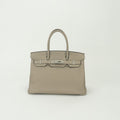 Hermes Birkin 30 Tote Togo Tourtierle Gray Gristourterelle Silver