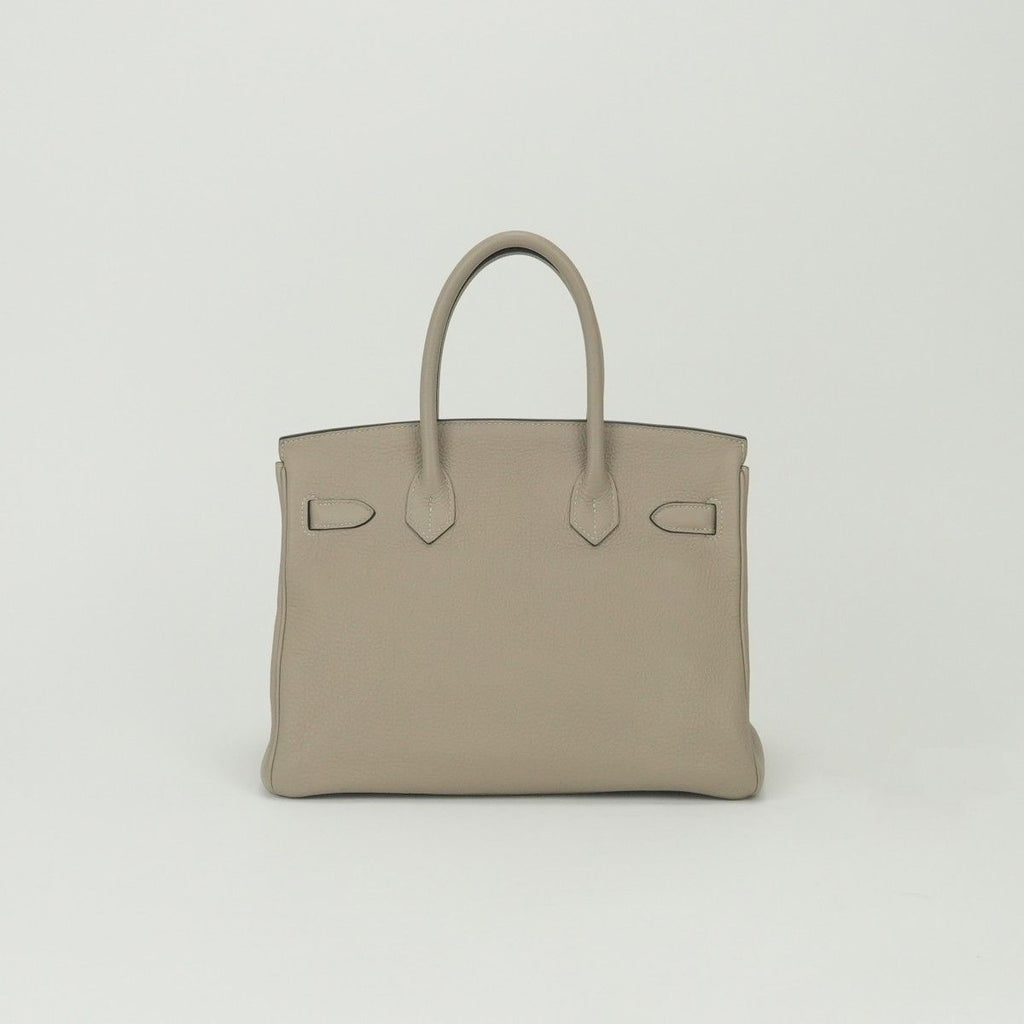 Hermes Birkin 30 Tote Togo Tourtierle Gray Gristourterelle Silver — view 3