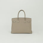 Hermes Birkin 30 Tote Togo Tourtierle Gray Gristourterelle Silver — view 3