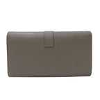 Saint Laurent Wallet Leather Gray Logo Simple — view 2