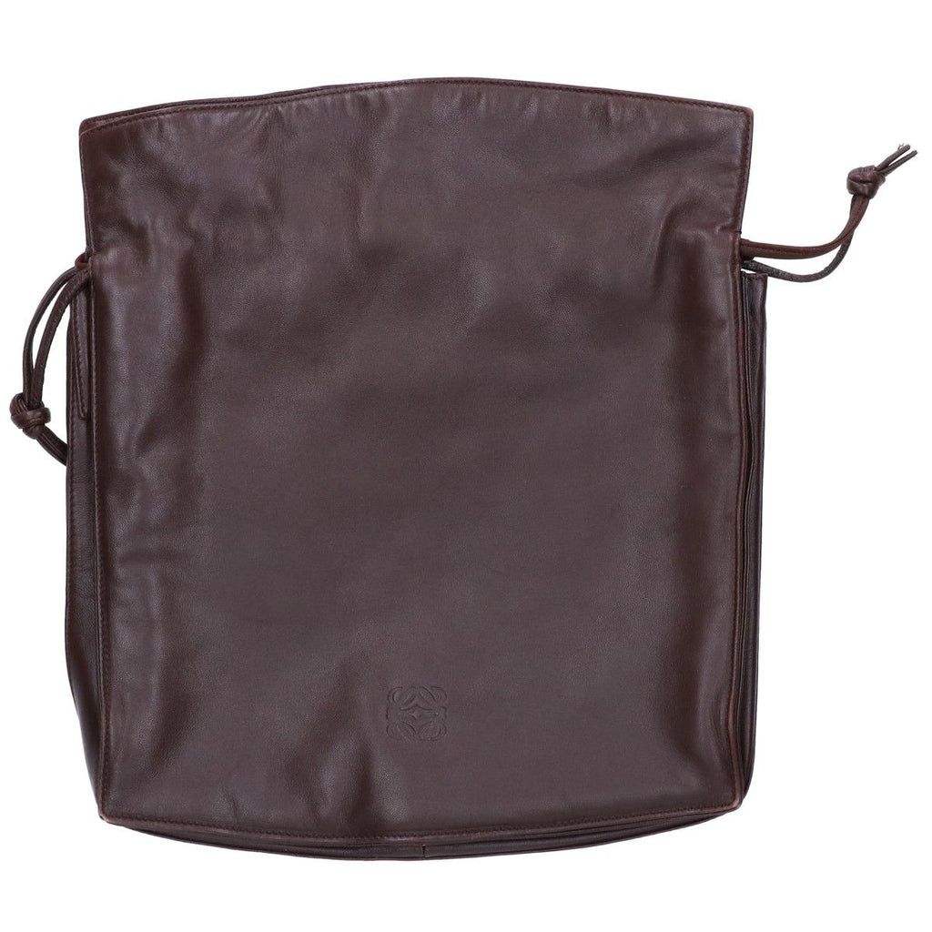 Loewe Flamenco Leather Drawstring Shoulder