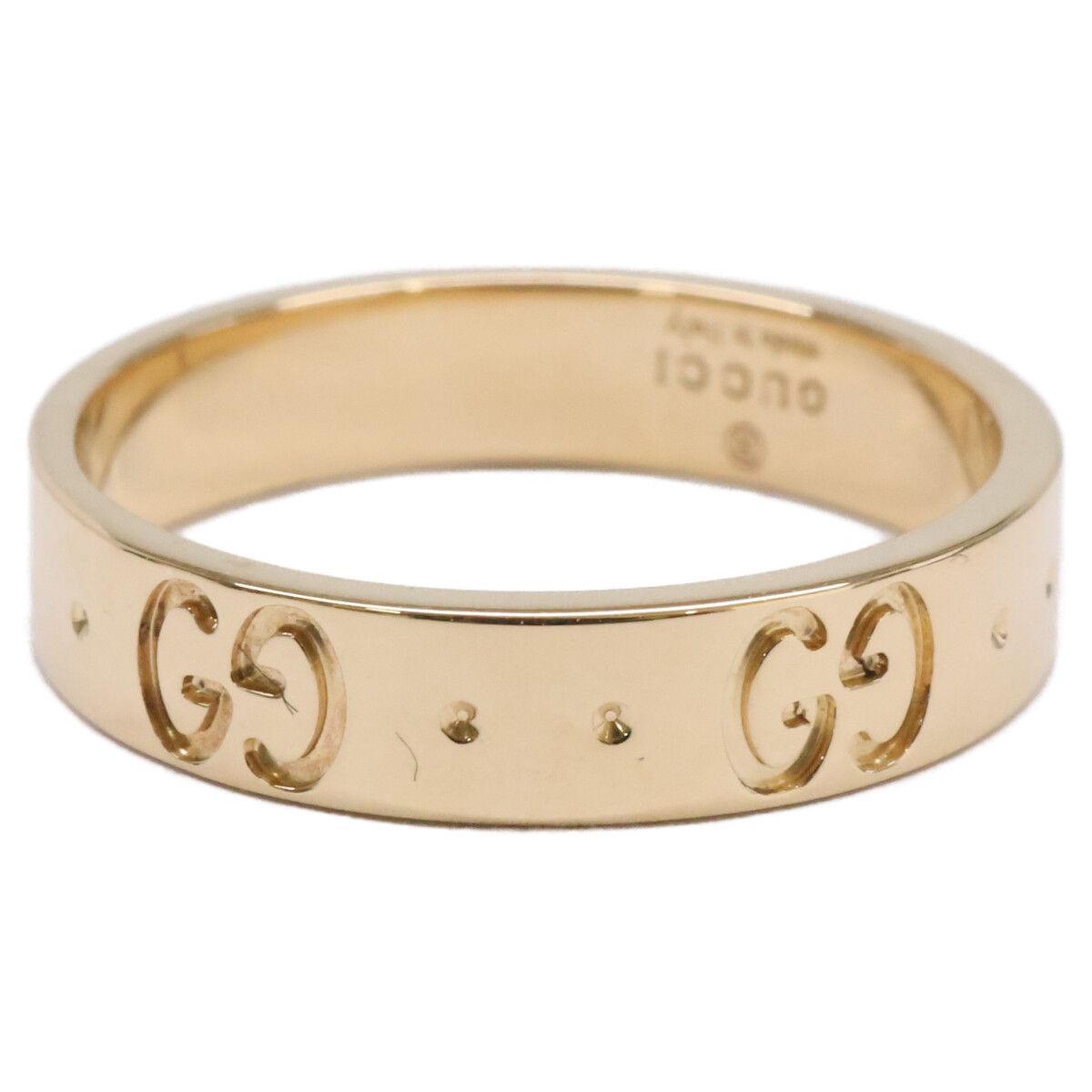 Gucci Polished 18k GG Icon Slim No 10 Ring — view 4