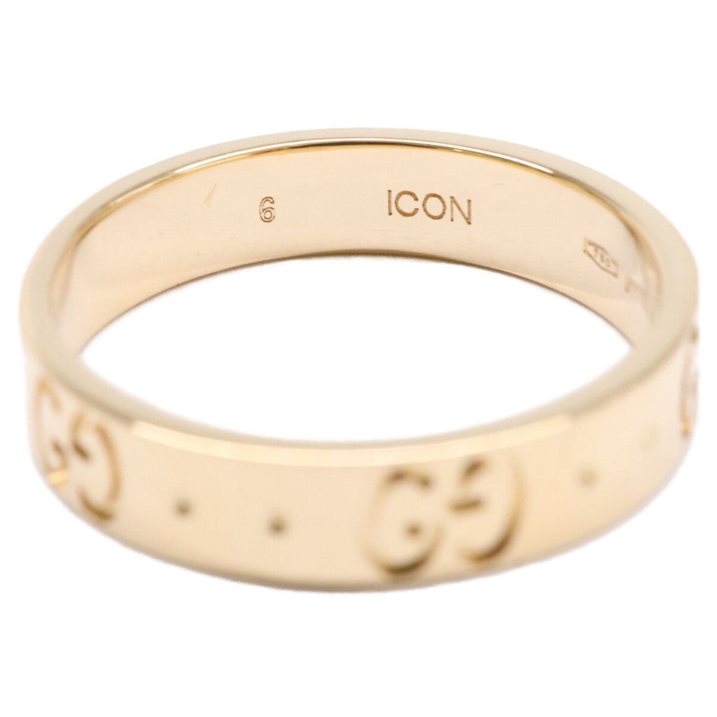 Gucci Polished 18k GG Icon Slim No 10 Ring — view 8