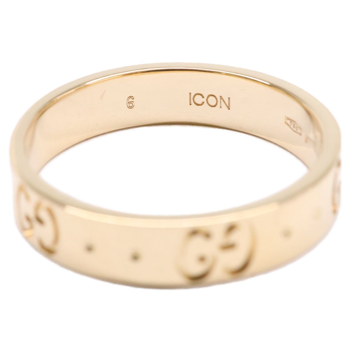 Gucci Polished 18k GG Icon Slim No 10 Ring — view 8