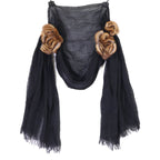 Fendi Cashmere Silk with Mink Scarf