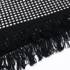 Hermes Leather Logo Patch Cashmere Scarf — view 7