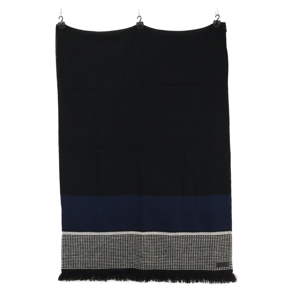 Hermes Leather Logo Patch Cashmere Scarf — view 2