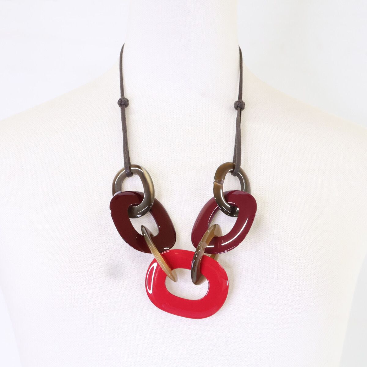 Hermes Karamba Buffalo Horn Necklace — view 7