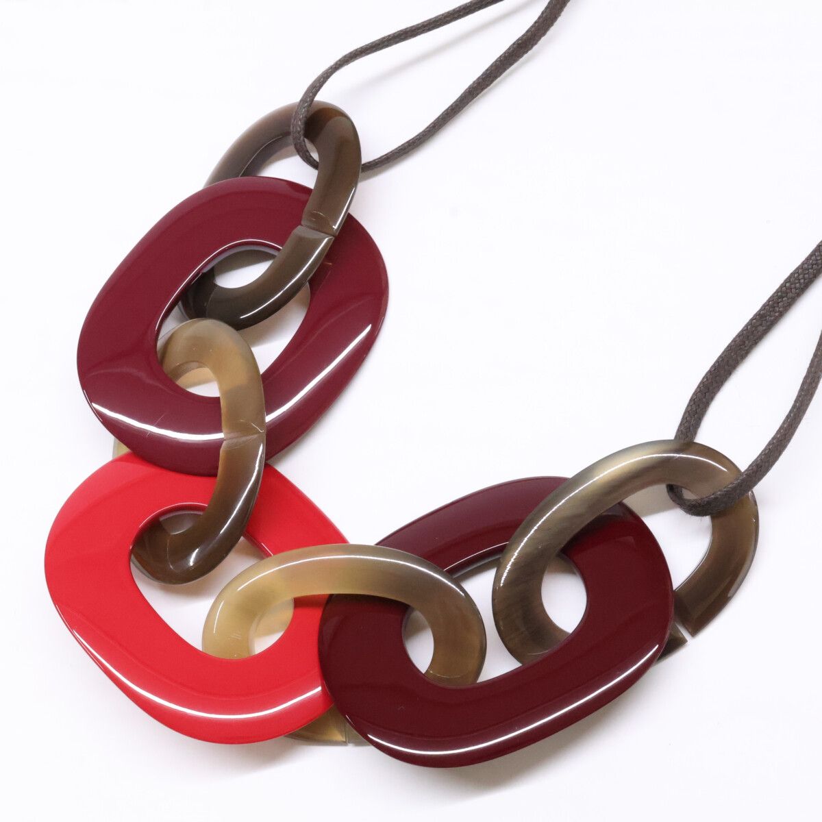 Hermes Karamba Buffalo Horn Necklace — view 5