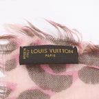 Louis Vuitton Etole Leopard SS Pattern Cashmere Silk Scarf — view 3