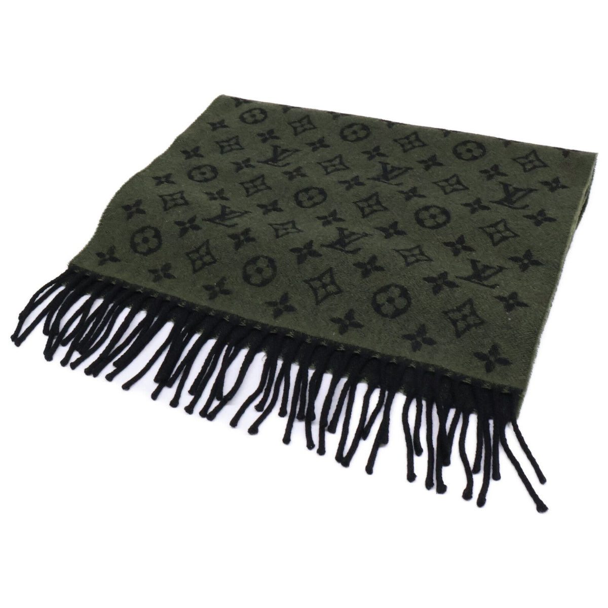 Louis Vuitton Echarpe Monogram Gradient Wool Cashmere Fringe