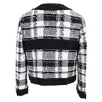 Chanel CC Logo Button Tweed Collarless Jacket 34 — view 3