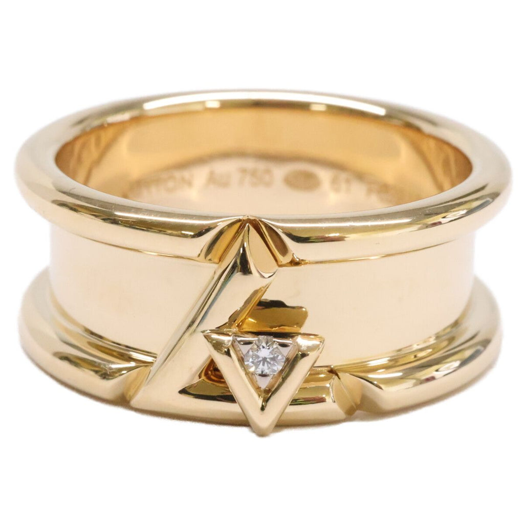 Louis Vuitton Polished 750 LV Volt One Diamond 61 No 21 Ring