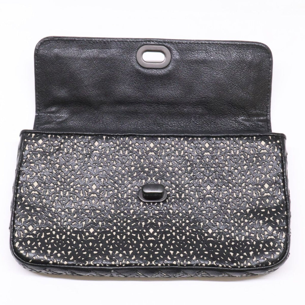 Bottega Veneta Intrecciato Cut Leather Clutch — view 7
