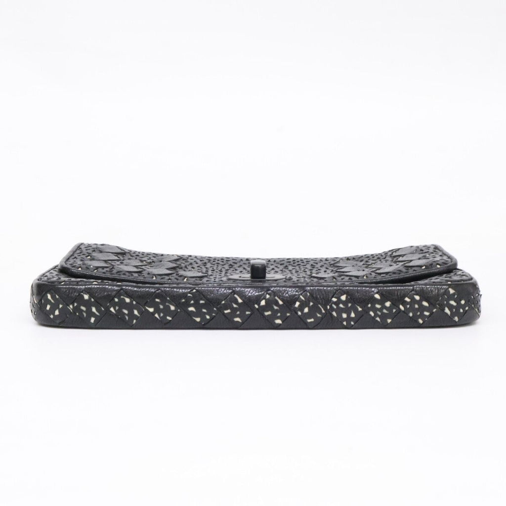 Bottega Veneta Intrecciato Cut Leather Clutch — view 3