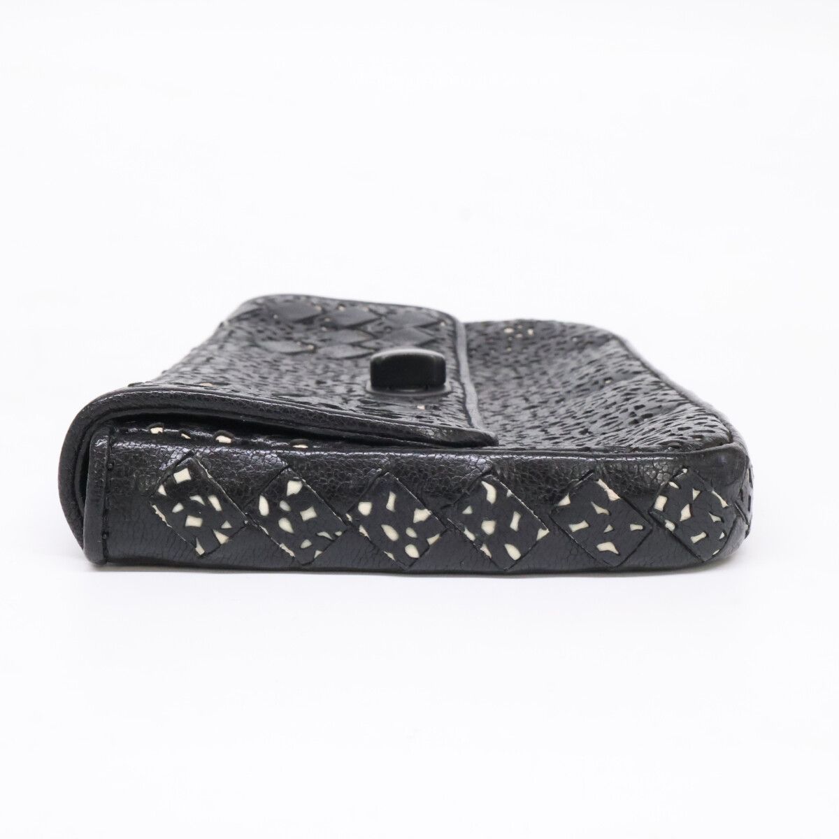 Bottega Veneta Intrecciato Cut Leather Clutch — view 4