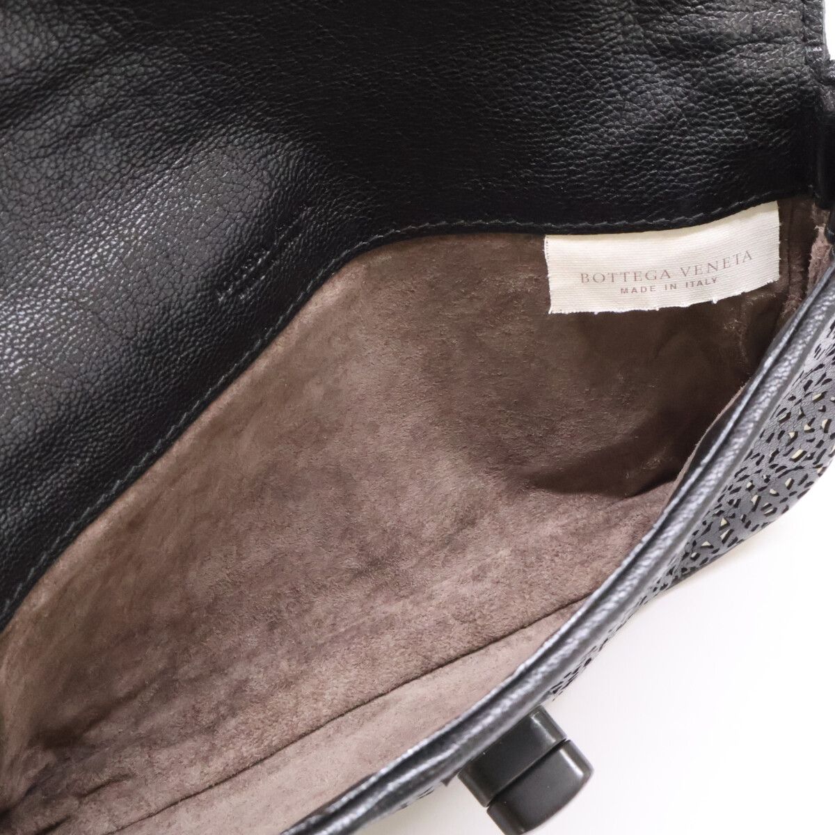 Bottega Veneta Intrecciato Cut Leather Clutch — view 8