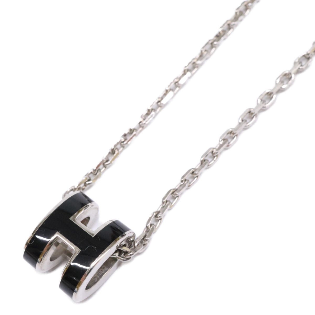 Hermes Pop Necklace Gray