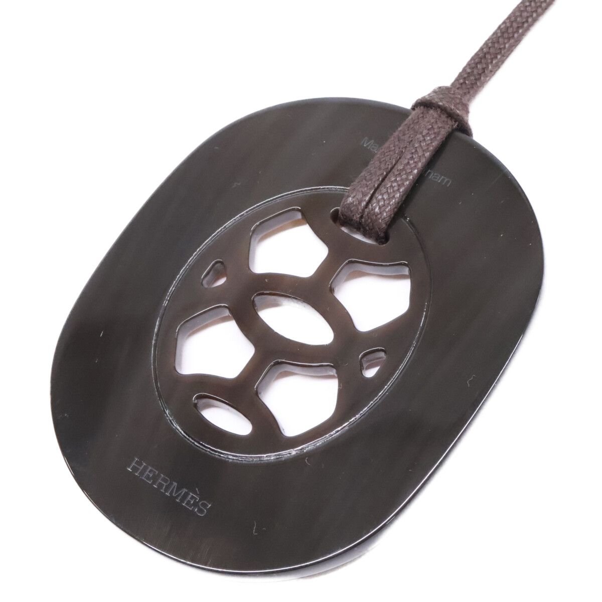 Hermes Lift GM Buffalo Horn Lacquer Necklace