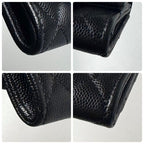 Chanel 19 Card Case Caviar Leather Black — view 7