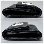Chanel 19 Card Case Caviar Leather Black — view 6