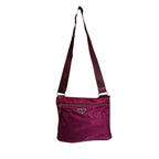 Prada Re-Nylon Cross Body Trianglelogo Shoulder Bag Winered