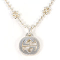 Gucci Interlocking Flower 925 Sterling Silver Necklace Gross Weight 40