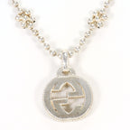 Gucci Interlocking Flower 925 Sterling Silver Necklace Gross Weight 40 — view 3