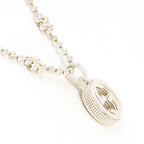 Gucci Interlocking Flower 925 Sterling Silver Necklace Gross Weight 40 — view 2