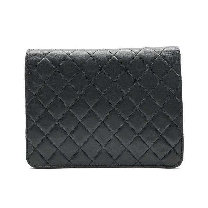 Chanel Shoulder Bag Chain Vintage Quilted CC Logo Black — view 2