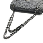Chanel CC Logo Quilted Paris Moscow Chain Shoulder Bag Vintage Black — view 7