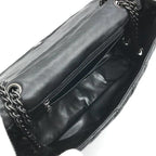 Chanel CC Logo Quilted Paris Moscow Chain Shoulder Bag Vintage Black — view 9
