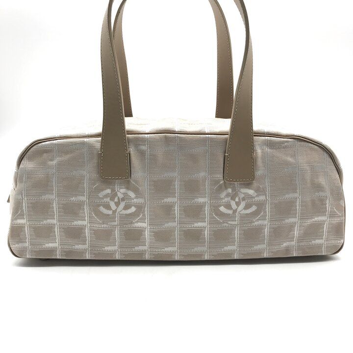 Chanel Handbag Shoulder Vintage CC Logo Beige — view 3