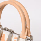 Louis Vuitton Monogram Graffiti Alma PM Horizon Tal Handbag White Beige — view 6