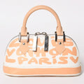Louis Vuitton Monogram Graffiti Alma PM Horizon Tal Handbag White Beige