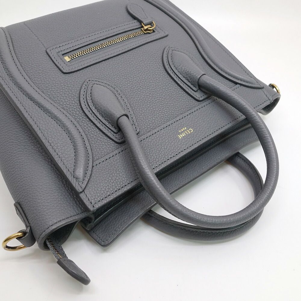 Celine Luggage Nano Handbag 2-Way Gold — view 3