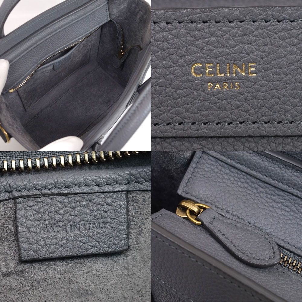 Celine Luggage Nano Handbag 2-Way Gold — view 6