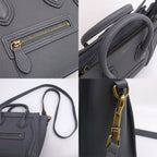 Celine Luggage Nano Handbag 2-Way Gold — view 7
