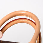 Louis Vuitton Soufflot BB Monogram Handbag Canvas Vachetta Leather Brown — view 7