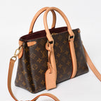 Louis Vuitton Soufflot BB Monogram Handbag Canvas Vachetta Leather Brown — view 3