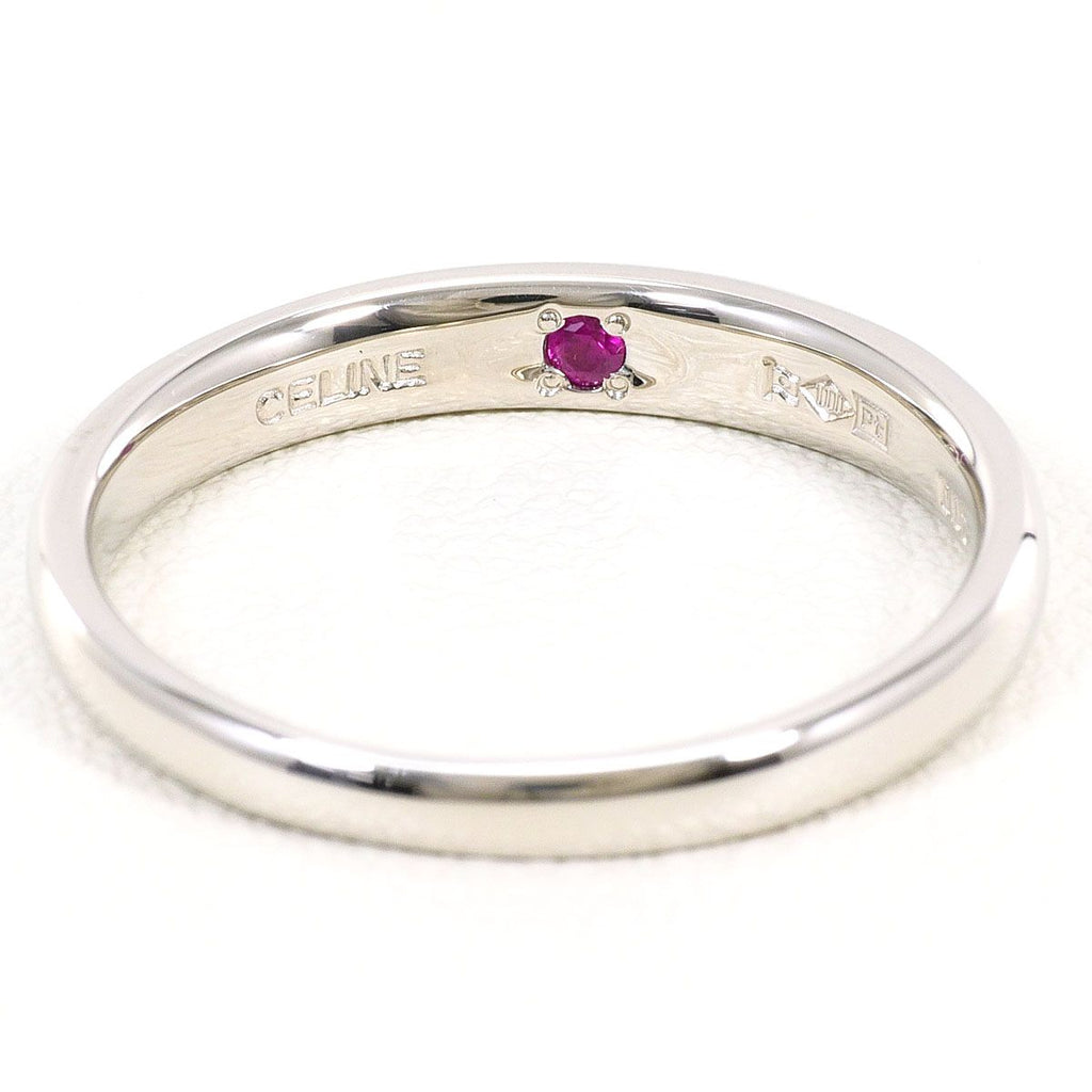 Celine Platinum Ring Ruby Ct Gross Weight — view 3