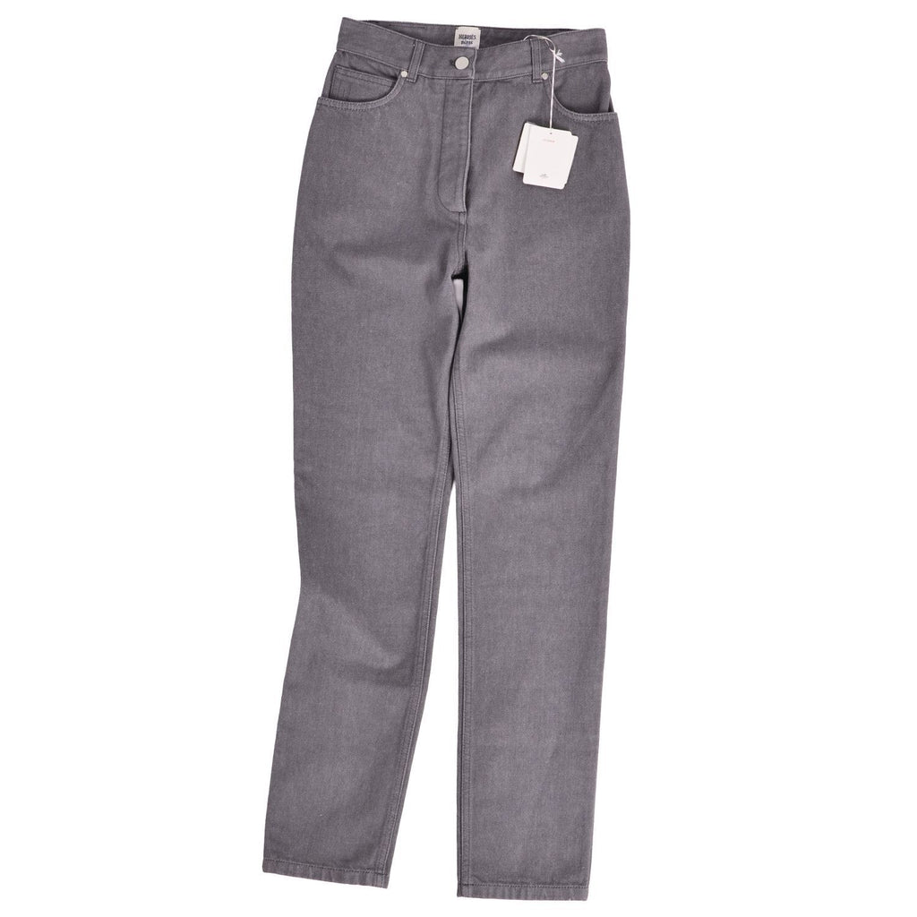 Hermes Pants Denim Series Button