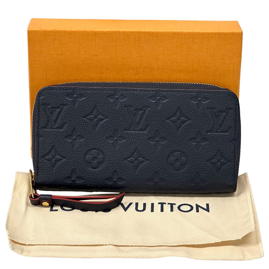 Louis Vuitton Wallet Monogram Empreinte Zippy Marine Rouge Navy Zip Around — view 6