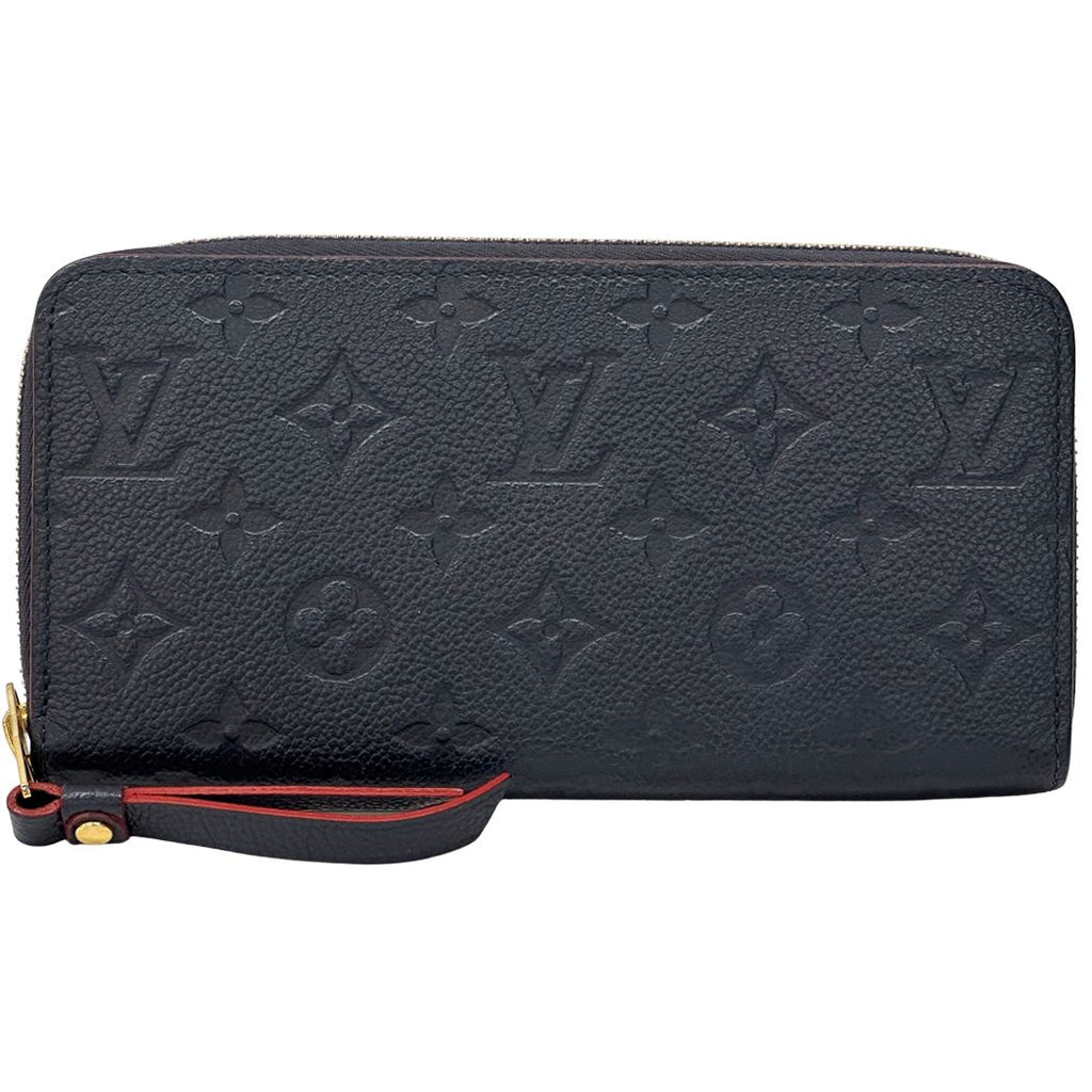 Louis Vuitton Wallet Monogram Empreinte Zippy Marine Rouge Navy Zip Around