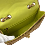 Chanel 2.55 She Blanc Shoulder Bag Cork Leather Beige Gold V-stitch Mademoiselle — view 6