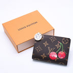 Louis Vuitton Takashi Murakami Portefeuille Lisa Compact Wallet Bifold Brown
